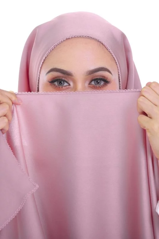 habra hijab crochet satin shawl