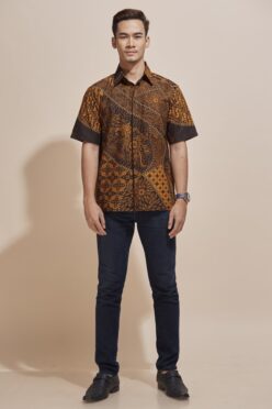Habra Haute Khaled Kemeja Batik Lelaki Batik Malaysia Batik Indonesia Regular Fit KH48