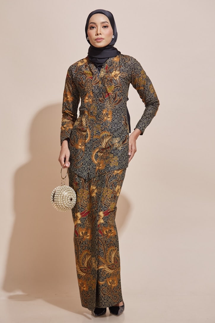 27 Baju  Kurung  Pahang Kain  Batik Inspirasi Untuk Anda