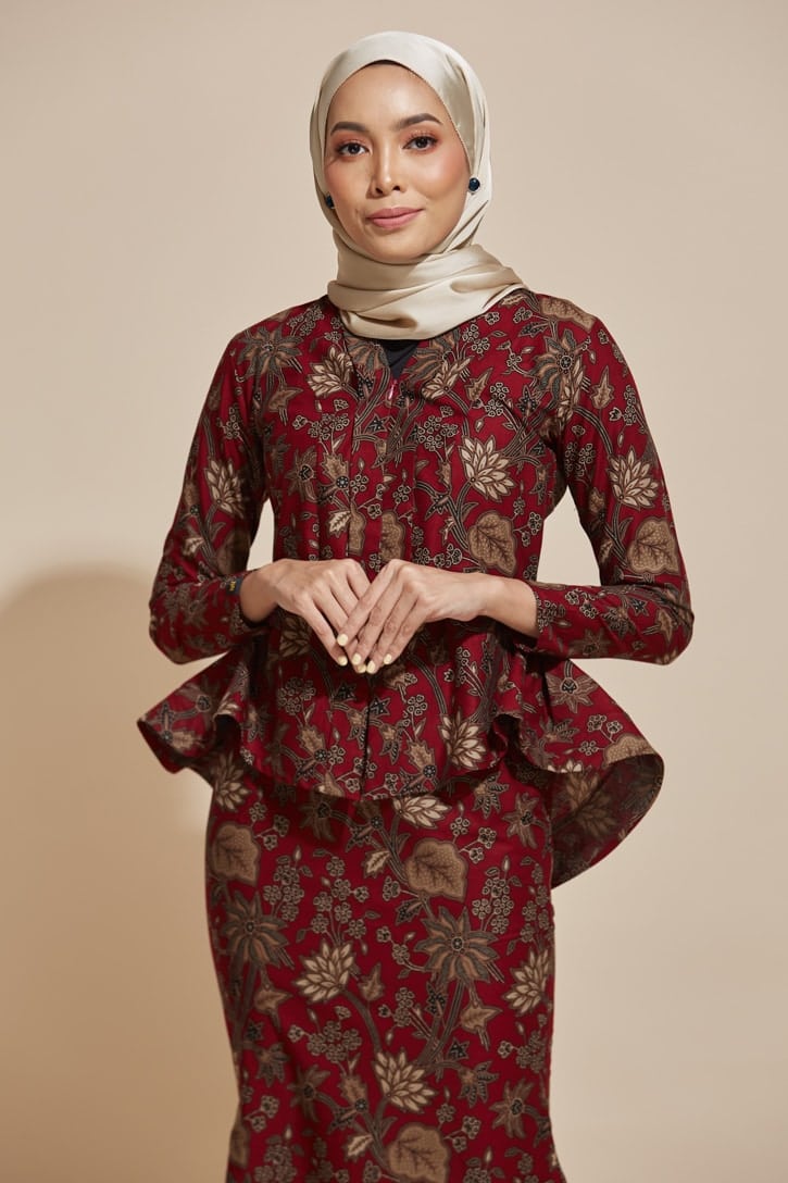 Kaisara Kebaya  Peplum  Batik Code KS81 HABRA Fashion 