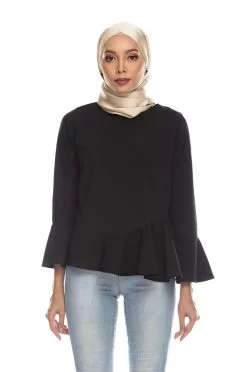 Habra Keara Kate blouse cantik blouse muslimah blouse designs blouse murah blouse and pants blouse Kate Black