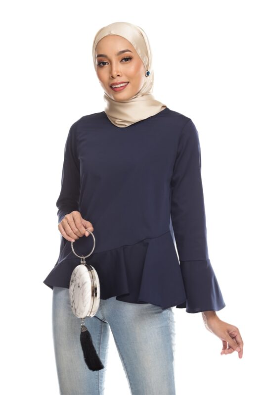 Habra Keara Kate blouse cantik blouse muslimah blouse designs blouse murah blouse and pants blouse Kate Blue