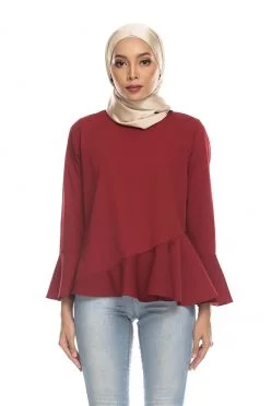 Habra Keara Kate blouse cantik blouse muslimah blouse designs blouse murah blouse and pants blouse Kate Maroon