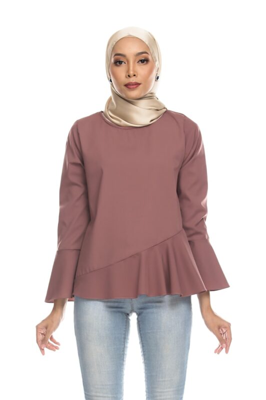 Habra Keara Kate blouse cantik blouse muslimah blouse designs blouse murah blouse and pants blouse Kate Taupe