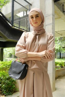 Habra evelyn suit casual wear women muslimah casual wear malaysia casual wear for ladies kasual wanita kasual smart EV02 nude