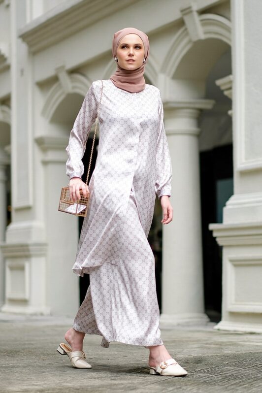 Habra Bissara Long Tunic suit casual wear women muslimah casual wear malaysia casual wear for ladies kasual wanita kasual smart BS14