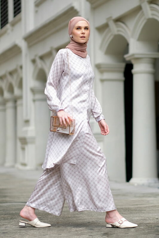 Habra Bissara Long Tunic suit casual wear women muslimah casual wear malaysia casual wear for ladies kasual wanita kasual smart BS14
