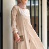 Habra Bissara Long Tunic suit casual wear women muslimah casual wear malaysia casual wear for ladies kasual wanita kasual smart nude BS17