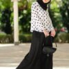 habra haute baju muslimah moden casual wear for women kasual muslimah seluar slack wanita set baju dan seluar set blouse and pants set blouse dan seluar emmi set black mi11