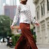 habra haute baju muslimah moden casual wear for women kasual muslimah seluar slack wanita set baju dan seluar set blouse and pants set blouse dan seluar emmi set brown mi05
