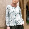 habra haute baju muslimah moden casual wear for women kasual muslimah seluar slack wanita set baju dan seluar set blouse and pants set blouse dan seluar emmi set green mi07