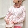 habra haute baju muslimah moden casual wear for women kasual muslimah seluar slack wanita set baju dan seluar set blouse and pants set blouse dan seluar emmi set pink mi09