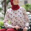 habra haute baju muslimah moden casual wear for women kasual muslimah seluar slack wanita set baju dan seluar set blouse and pants set blouse dan seluar emmi set red mi01