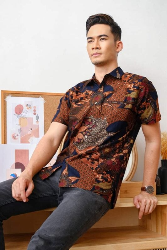 habra haute batik sedondon couple set kurung batik malaysia indonesia batik cotton kemeja batik jawa modern batik baju raya 2021 khaled KH89