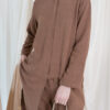 habra haute casual top pants suit casual wear for women blouse muslimah shirt for women shirt collar type kasual niko NI01 brown
