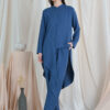 habra haute casual top pants suit casual wear for women blouse muslimah shirt for women shirt collar type kasual niko NI03 teal