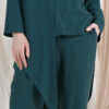 habra haute casual top pants suit casual wear for women blouse muslimah shirt for women shirt collar type kasual niko NI09 emerald