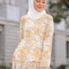 habra haute blouse long sleeve shirt skirt set muslimah wear casual set for women clothings blouse and shirt EL01