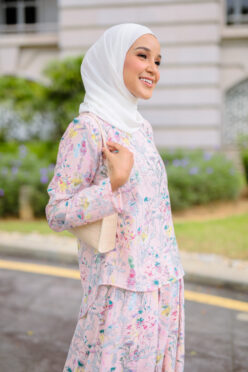 habra haute blouse long sleeve shirt skirt set muslimah wear casual set for women clothings blouse and shirt EL07