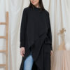habra haute blouse cantik modern muslimah blouse labuh blouse loose blouse women korean style blouse black AL04