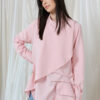 habra haute blouse cantik modern muslimah blouse labuh blouse loose blouse women korean style blouse pink AL02