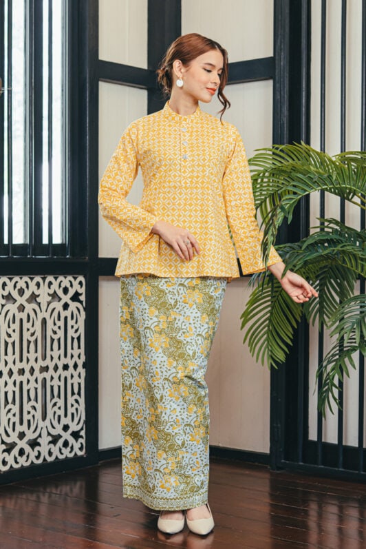 habra haute baju batik perempuan baju kurung baju kurung cekak musang baju kurung tradisional baju raya 2022 cempaka CM06
