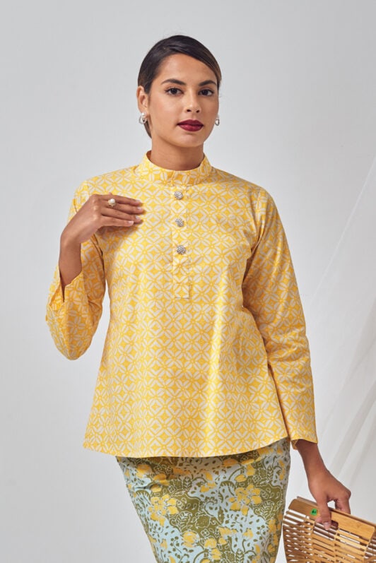 habra haute baju batik perempuan baju kurung baju kurung cekak musang baju kurung tradisional baju raya 2022 cempaka CM06