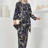 habra haute baju kurung printed floral baju kurung moden baju kurung labuh baju kurung cotton baju raya 2022 lily LY01