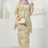 habra haute baju kurung printed floral baju kurung moden baju kurung labuh baju kurung cotton baju raya 2022 lily LY03