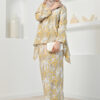 habra haute baju kurung printed floral baju kurung moden baju kurung labuh baju kurung cotton baju raya 2022 lily LY03