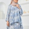 habra haute baju kurung printed floral baju kurung moden baju kurung labuh baju kurung cotton baju raya 2022 lily LY04