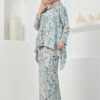 habra haute baju kurung printed floral baju kurung moden baju kurung labuh baju kurung cotton baju raya 2022 lily LY05