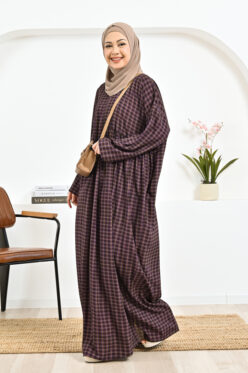habra haute KF18 The Kaftan casual wear long dress women clothing loose dress muslimah wear