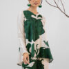 June baju kurung habra haute baju kurung modern baju kurung moden baju kurung printed baju raya 2023 baju kurung labuh emerald green JN03